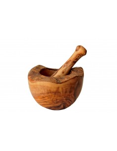 Mortier rustique et pilon  bois olivier