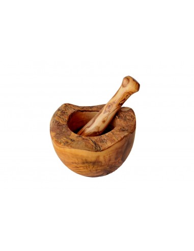 Mortier rustique et pilon  bois olivier